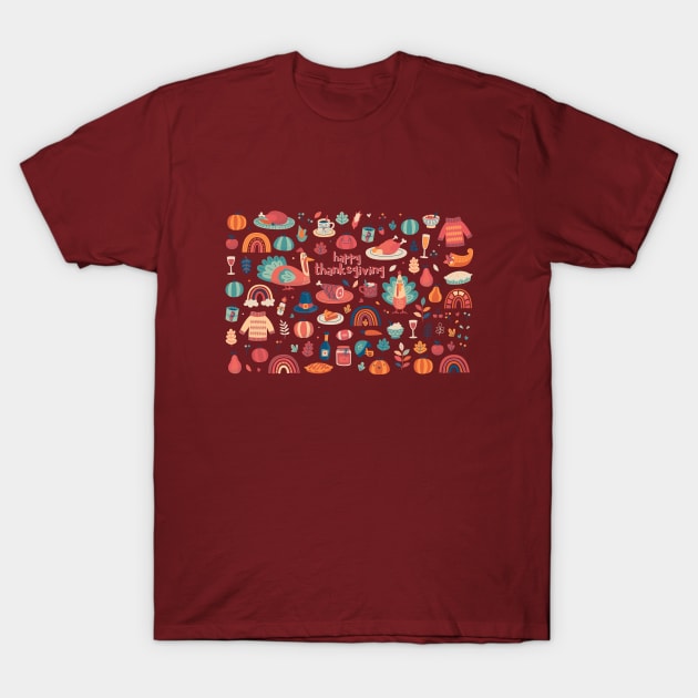 Happy Thanksgiving T-Shirt by melomania